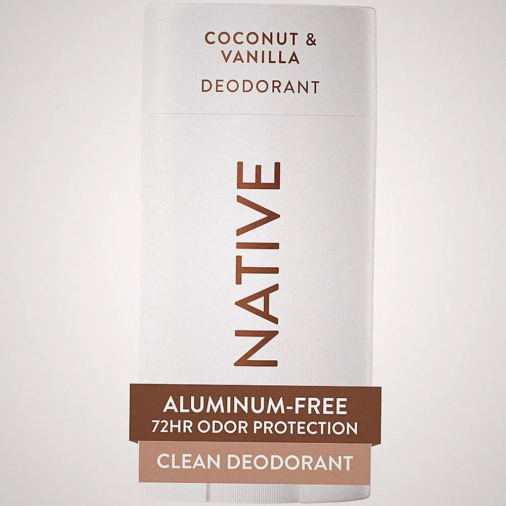Deodorant Aluminum Free Coconut Vanilla Scent Odor Control Long Lasting 2.65 oz