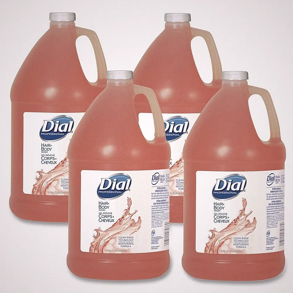 Dial Professional 03986 1 Gal. Hair + Body Wash - Neutral Scent (4/CT) New