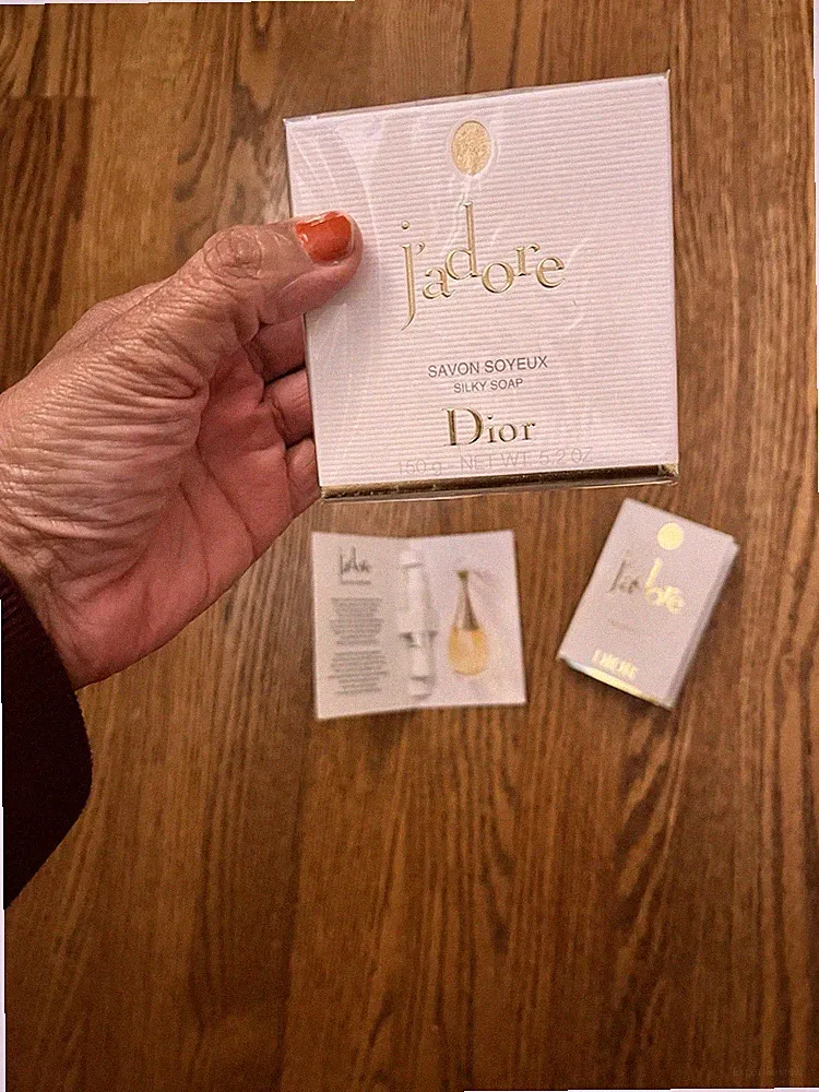 DIOR J'ADORE SILKY Perfumed Bath Soap sealed 5.2 oz & 2 travel EDP sprays