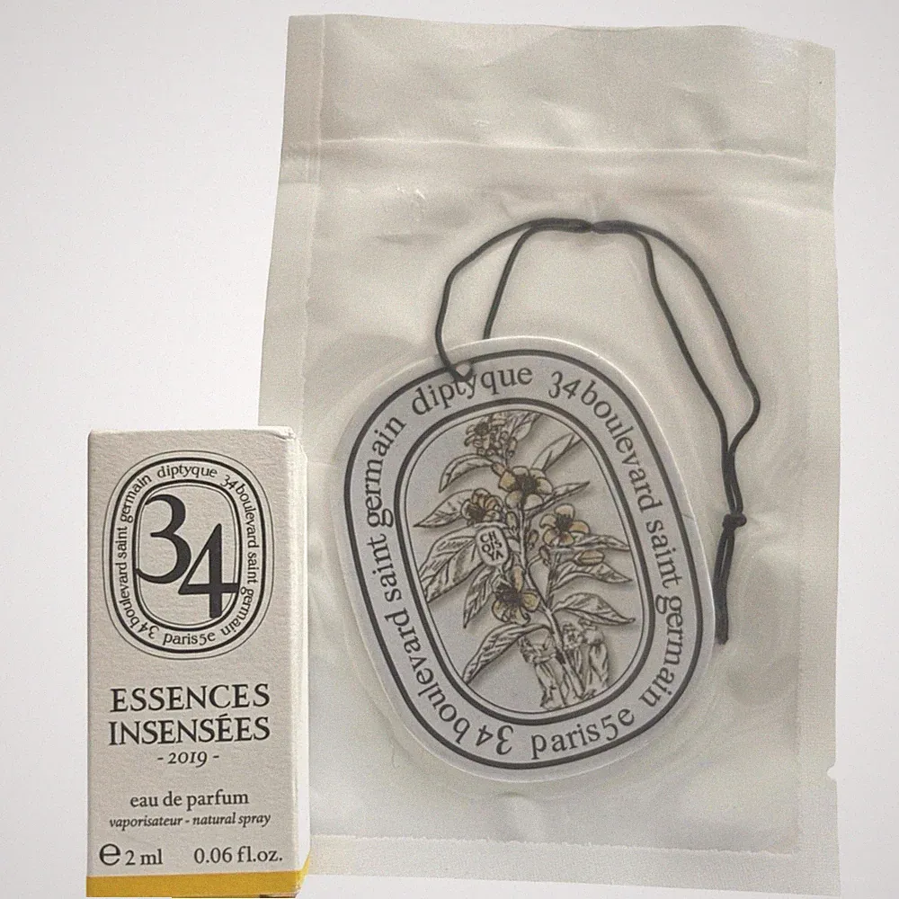 Diptyque Essences Insensées 2ml EDP + Floral Scent Tag | Paris Gift Set New