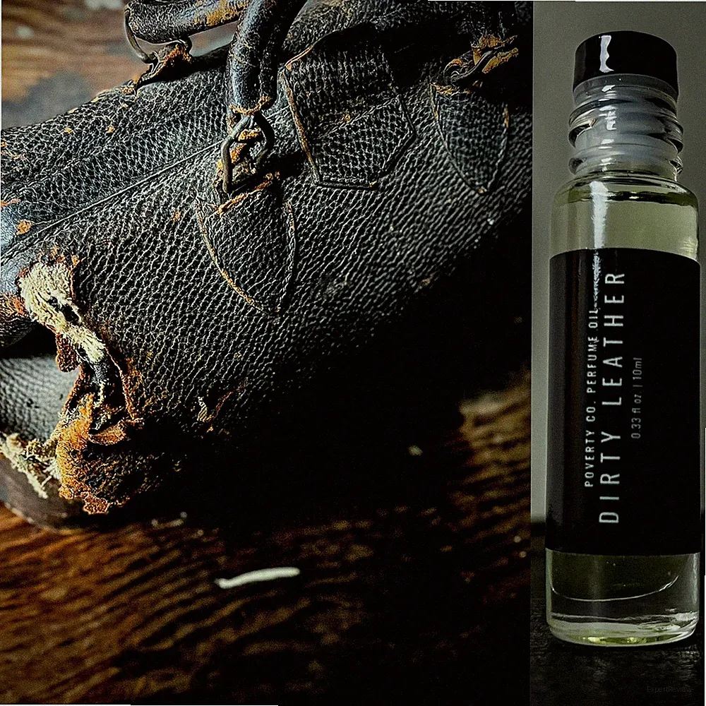 DIRTY LEATHER - 10ml ROLLER OIL PERFUME LONG WEAR BY POVERTY FRAGRANCE CO.