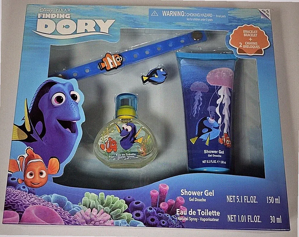 Disney Pixar Finding Dory Fragrance Wash Eau de Toilette Charm Bracelet Gift Set