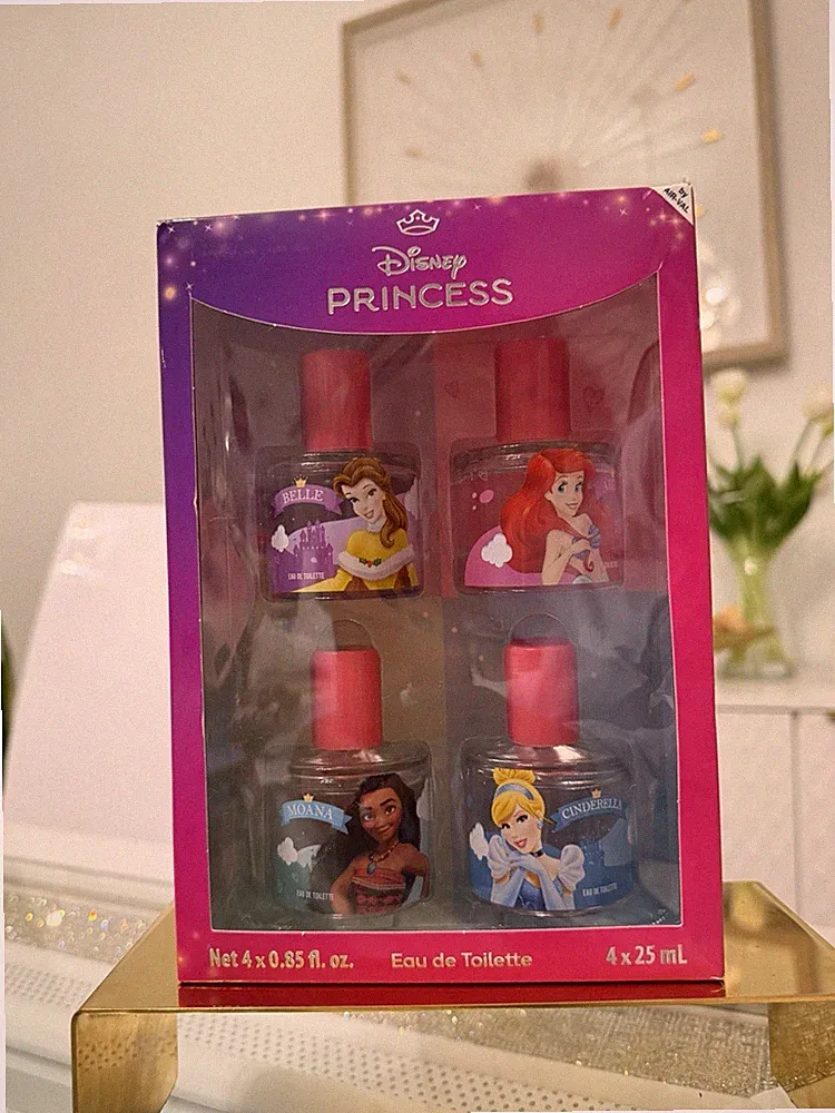 Disney Princess 4-Piece Eau De Toilette Mini Perfumes Gift Set For Kids NIB