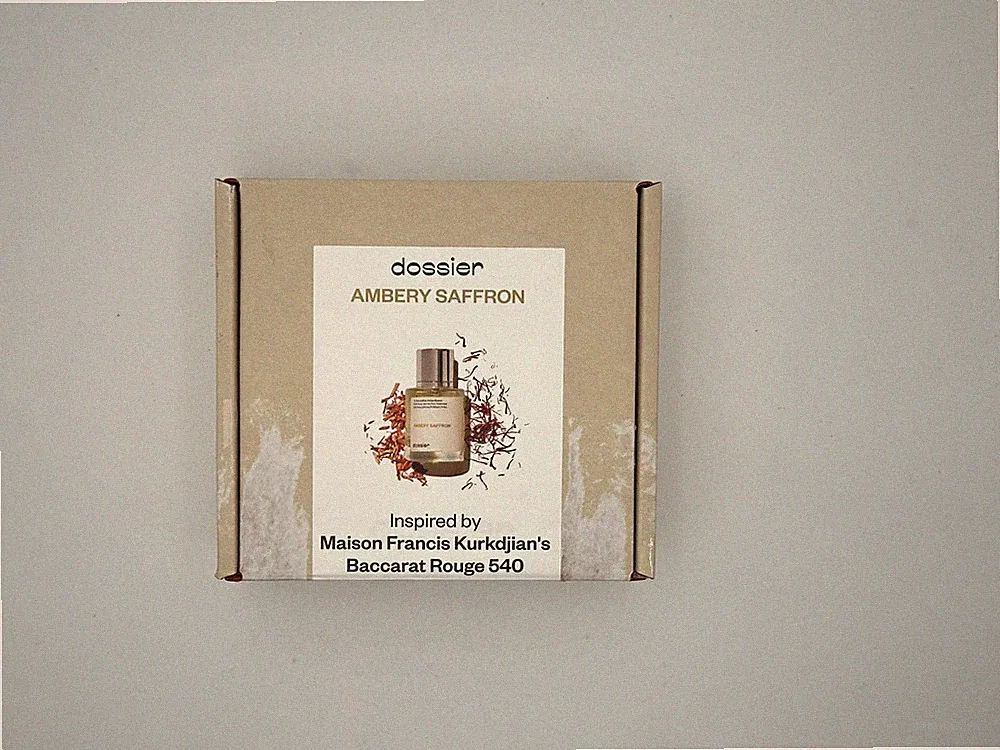 Dossier Ambery Saffron Eau de Parfum Spray Perfume Fragrance 1.7 oz Open