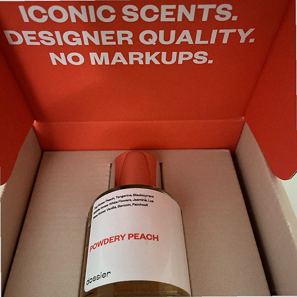 Dossier Powdery Peach Eau de Parfum Spray 1.7 Oz Perfume EDP NEW IN BOX