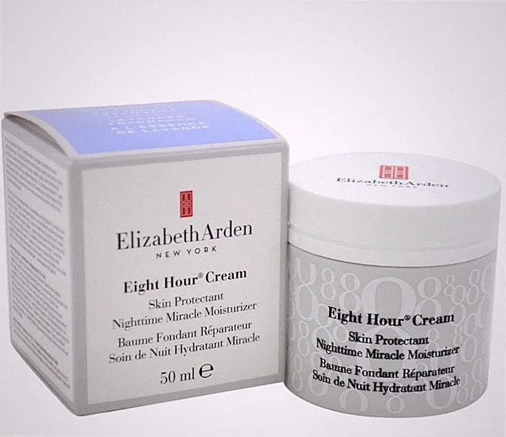 Elizabeth Arden Eight Hour Cream Nighttime Miracle Moisturizer, Lavender 1.7oz
