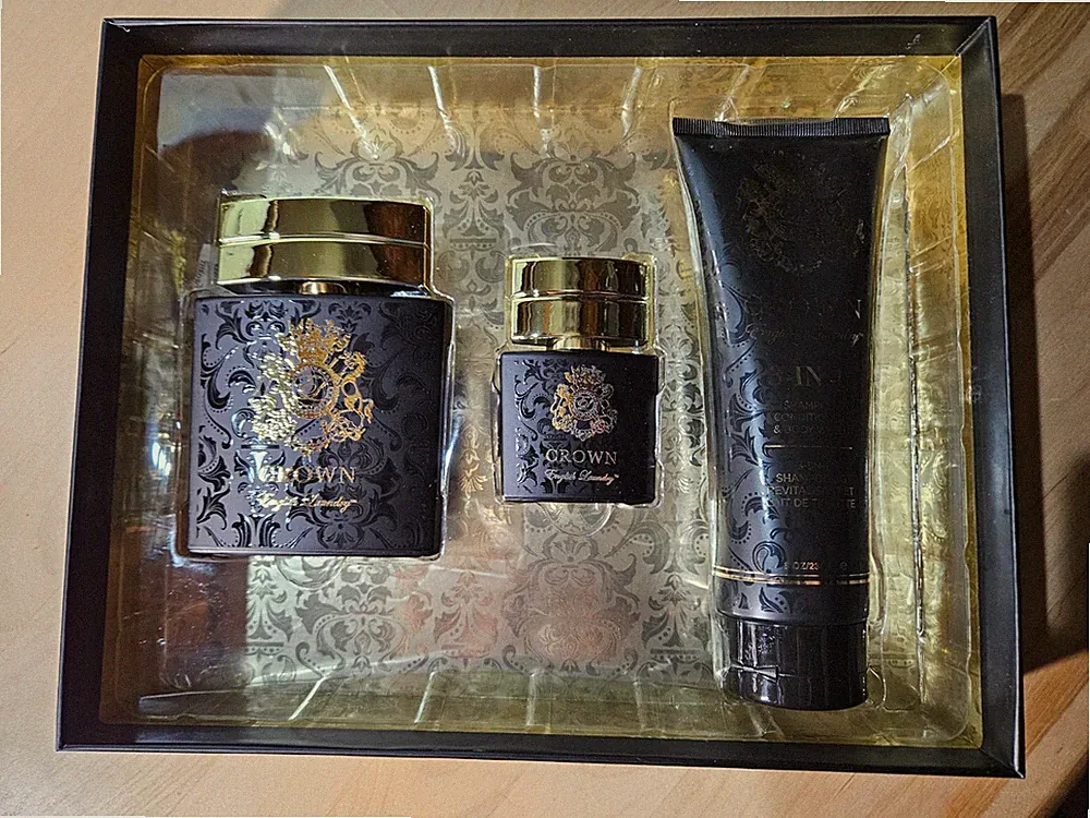 English Laundry CROWN Men’s Eue de Parfum 3 Piece Gift Set perfume New #B3-2