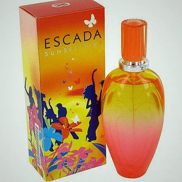 Escada SUNSET HEAT Perfume EDT .13 OR 1.6 OR 3.3oz RARE NEW IN BOX for Her RARE