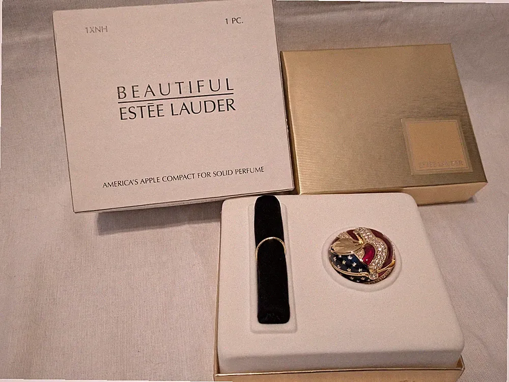 Estee Lauder America Apple 2002 Solid Perfume Beautiful
