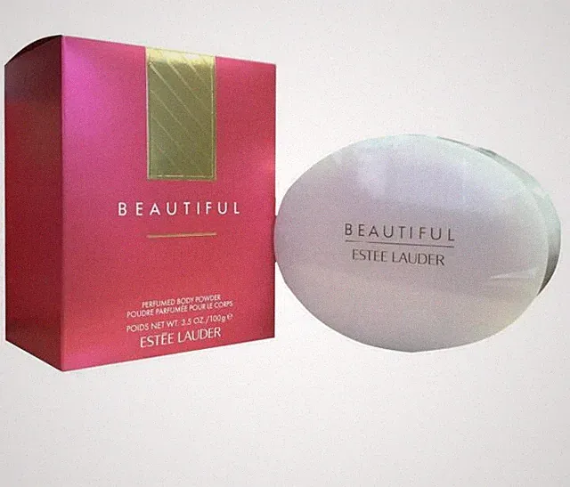 ESTEE LAUDER BEAUTIFUL PERFUMED BODY POWDER 3.5 OZ / 100G PUFF APPLICATOR NIB