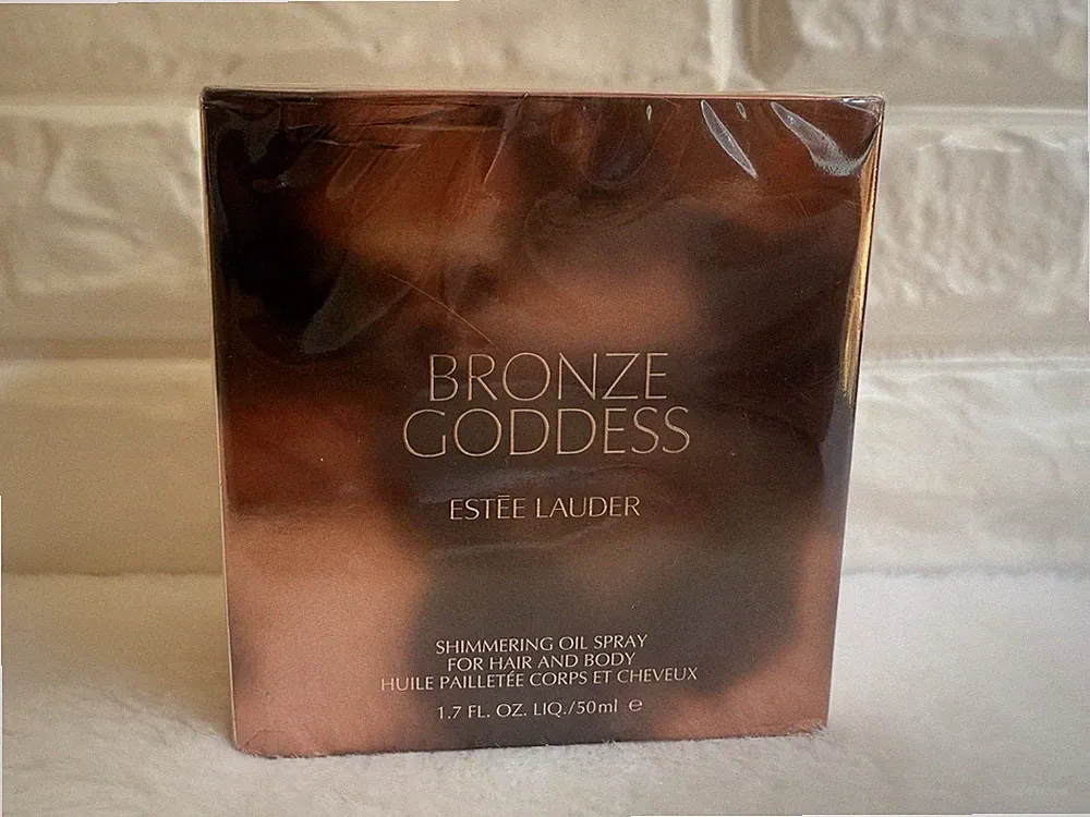 Estee Lauder Bronze Goddess Shimmering Oil Spray For Hair And Body, 1.7 OZ, Seal