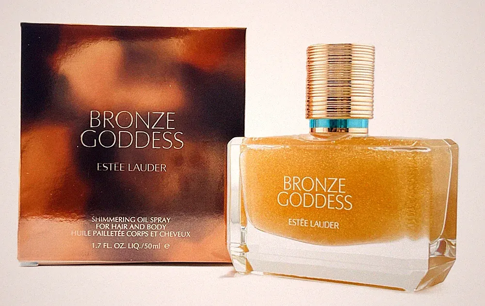 Estee Lauder bronze goddess shimmering oil spray for hair&body 1.7oz NIB SEALED