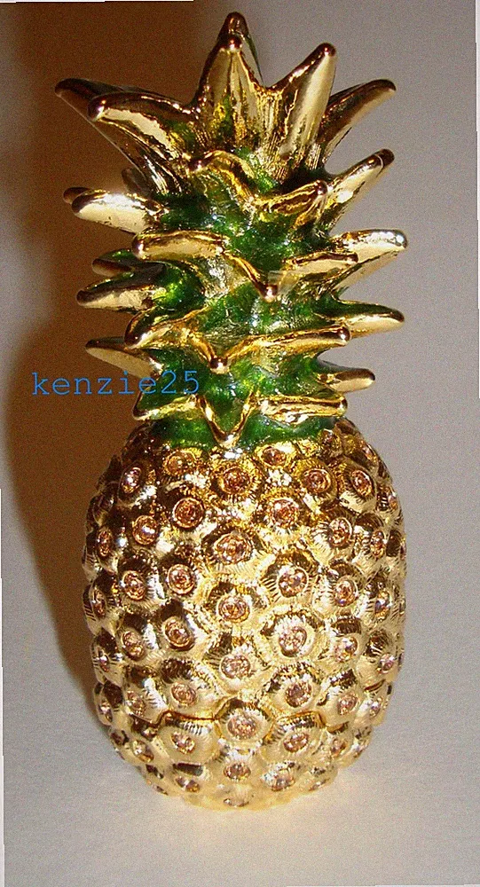 Estee Lauder GOLDEN PINEAPPLE Solid Perfume Compact 2015 empty nwob
