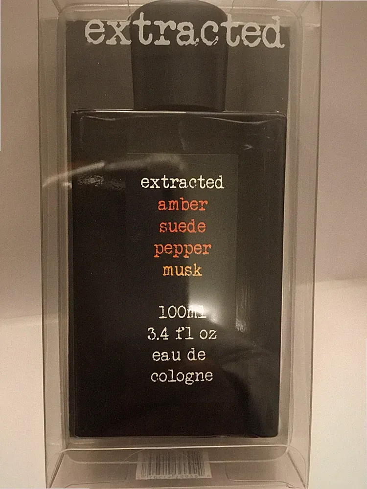 Extracted Men's Amber suede Fragrance Eau de Toilette Cologne 3.4 oz NEW IN BOX