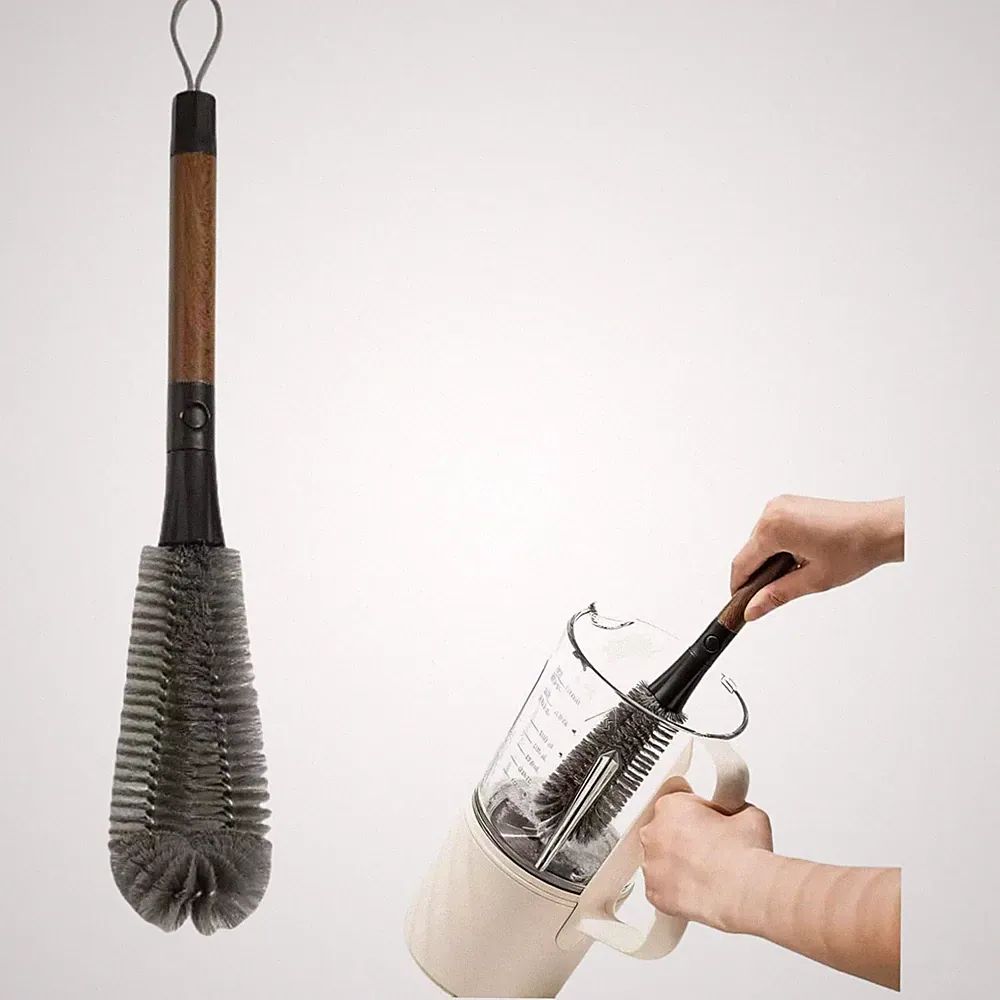 Flexible 2-in-1 Cleaning Brush: Perfect for Juicers, Blenders, and Baby Bottles