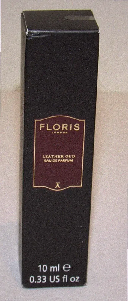 Floris Leather Oud Eau de Parfum 0.33 Oz 10 mL Unisex Travel Spray Perfume NIB