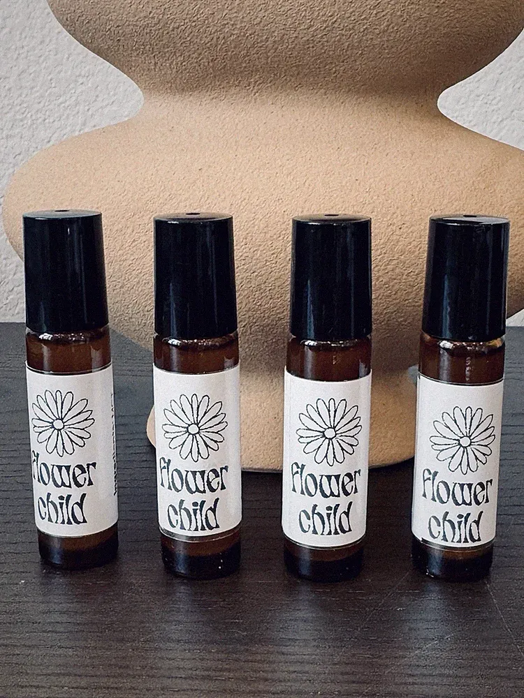Flower Child Perfume Oil 10ml Roller Ball Grapefruit Honeysuckle Freesia Citrus