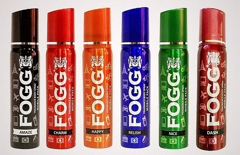 Fogg Body Spray for Unisex Long Lasting Body Perfume 25 ml X 6 Pcs