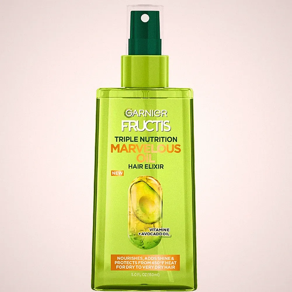 Fructis Triple Nutrition Marvelous Oil Hair Elixir, 5.0 Fl Oz, 1 Count (Packagin