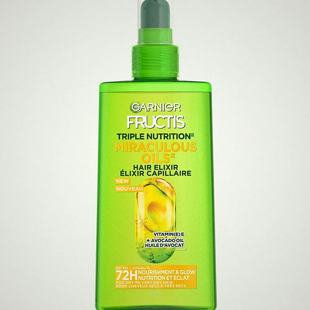 Garnier Fructis Triple Nutrition Marvelous Oil Hair Elixir, 5.0 Fl Oz, 1 Coun...