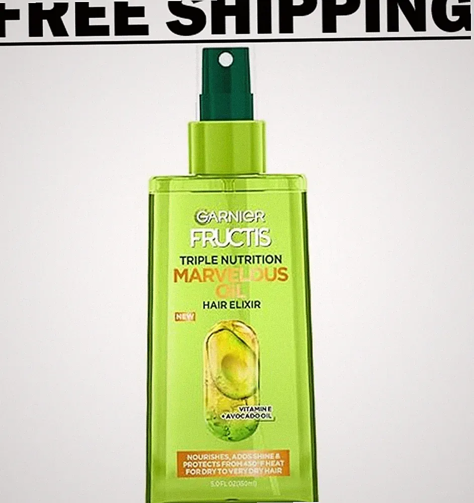 Garnier Fructis Triple Nutrition Marvelous Oil Hair Elixir, 5.0 Fl Oz