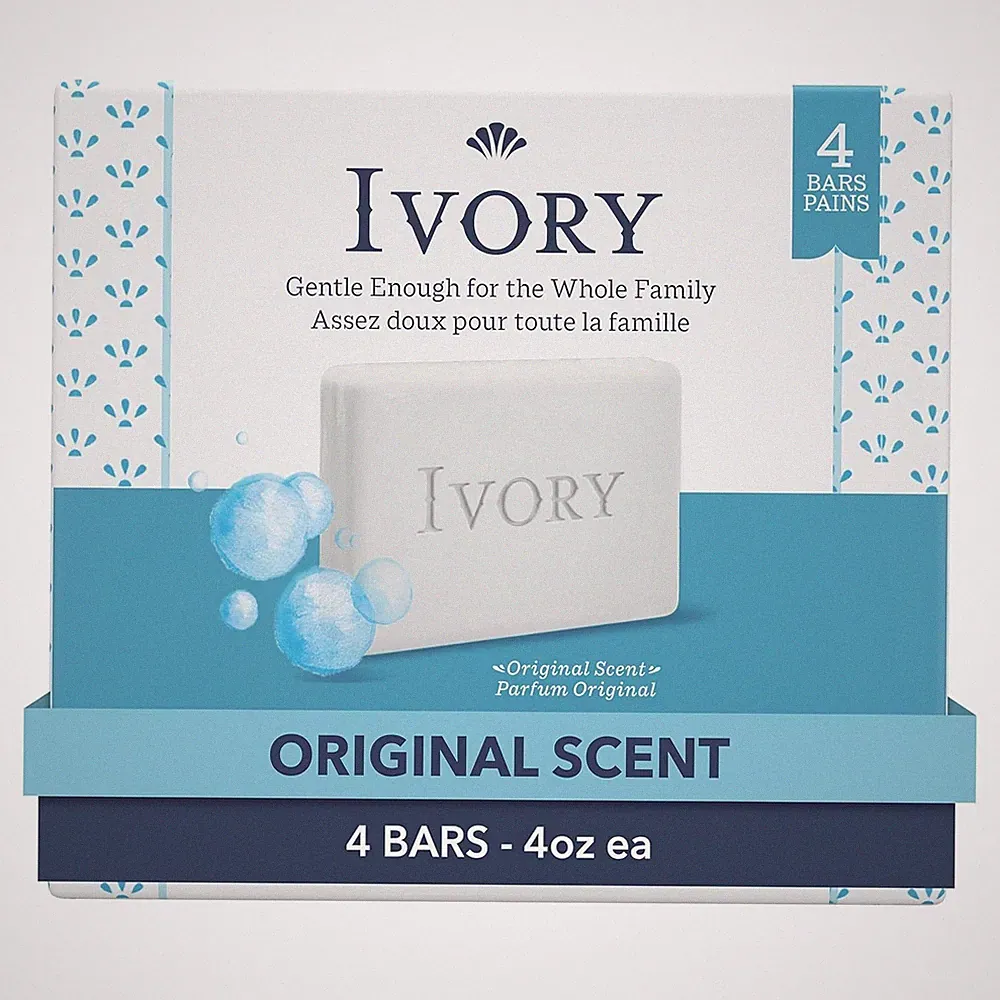 Gentle Bath Bar Soap, Designed for Whole Family, 99.44% Pure Formula