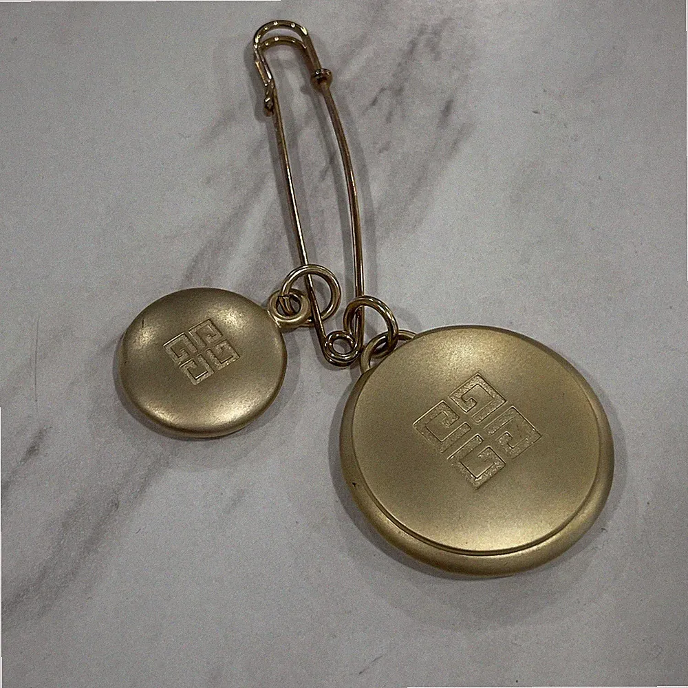 Givenchy Logo Solid Perfume Pin Brooch