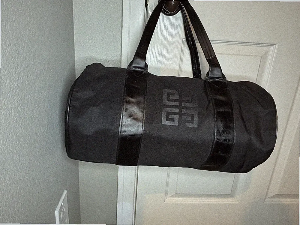 Givenchy Parfum Perfume Nylon Tote Weekend Duffle Travel Bag