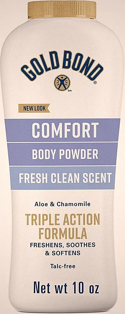 Gold Bond Comfort Body Powder 10 oz Talc Free Fresh Clean Scent With Aloe