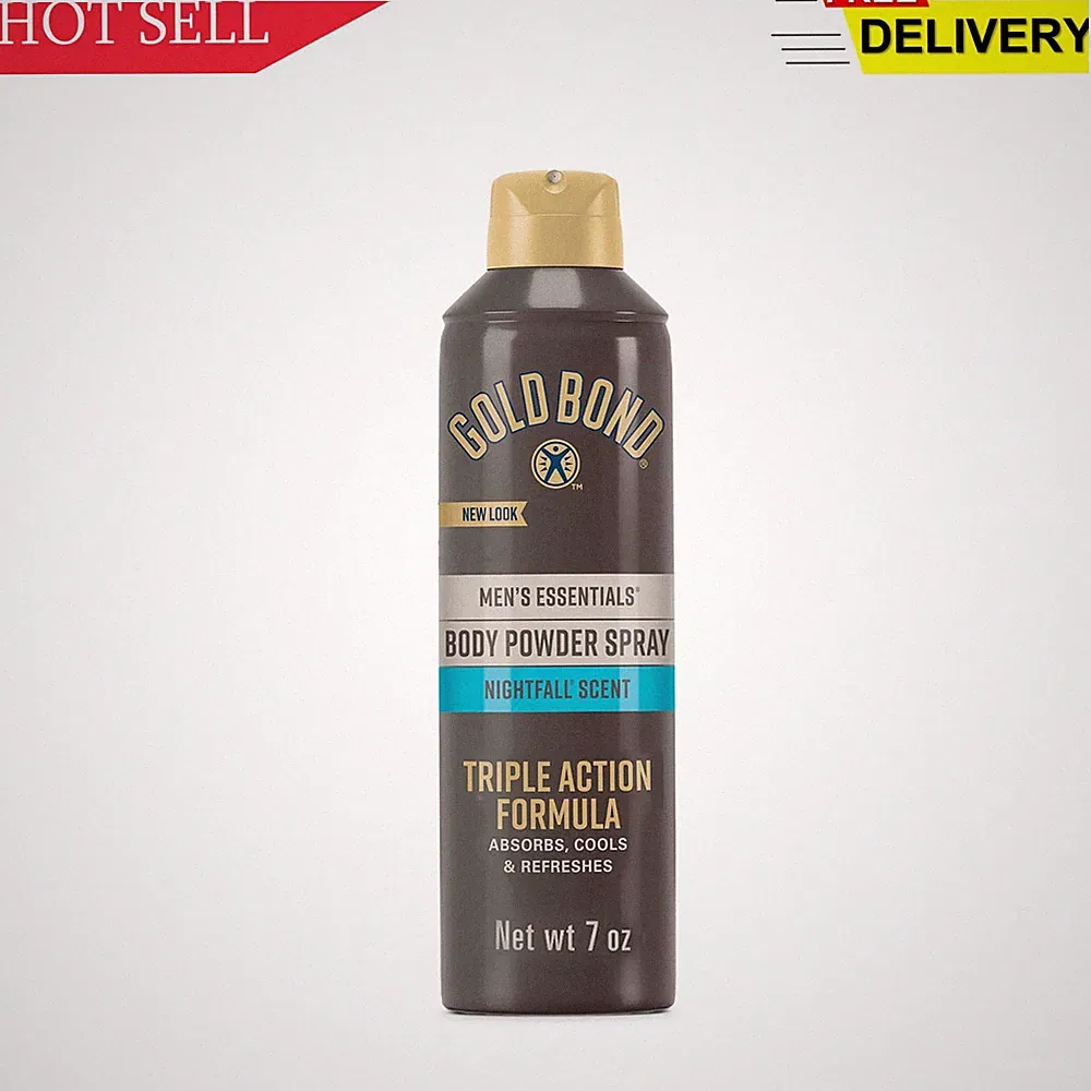 Gold Bond Men's Essentials Talc-Free Body Powder Spray 7 oz. Nightfall Scent...