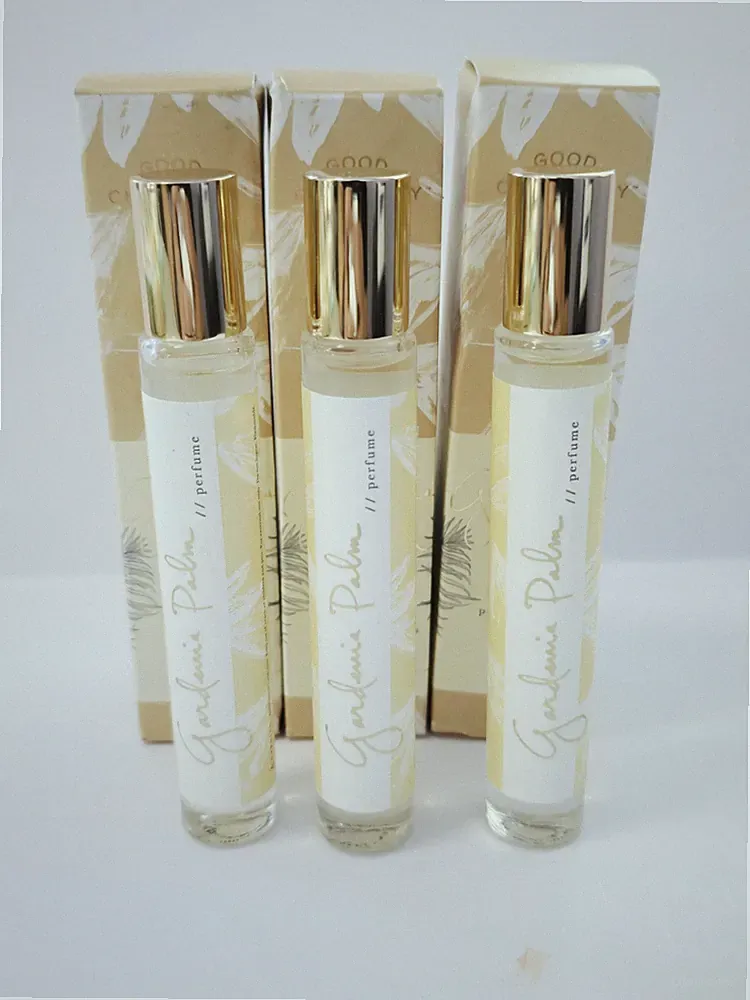 Good Chemistry GARDENIA PALM Rollerball Perfume with Essential Oils LOT OF 3