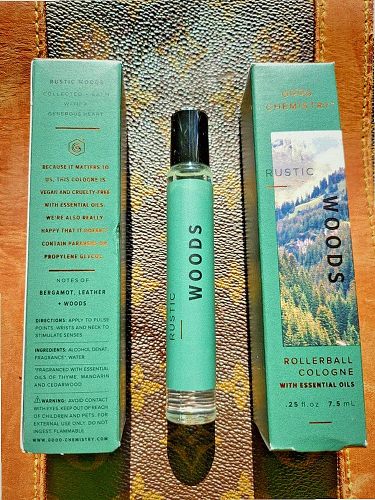 Good Chemistry Rustic Woods Rollerball Wood + Leather + Bergamot + FREE SHIPPING