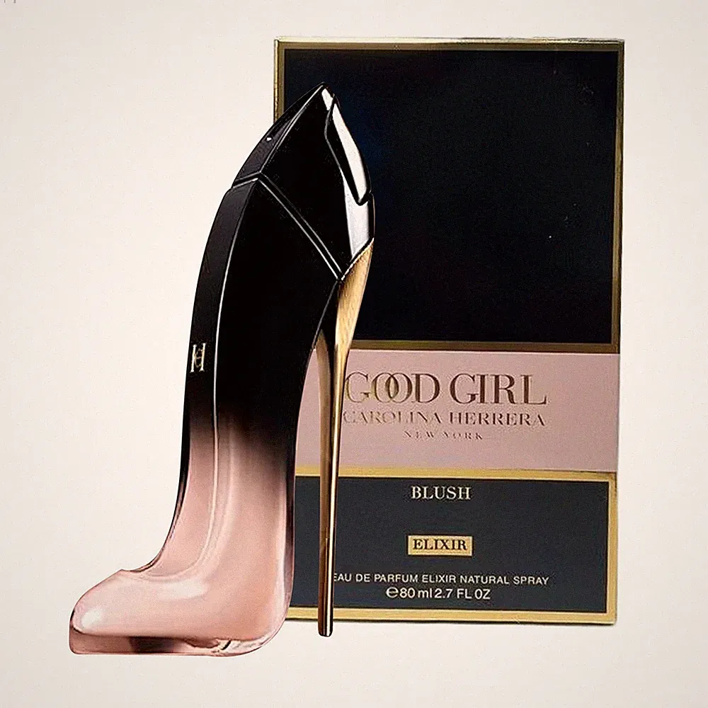 Girl Blush Good Elixir F Perfume 80ml Mist High Heels Design New Sealed`