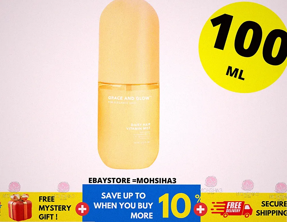 Grace and Glow Daisy Hair Vitamin Mist - Hair Perfume Serum Volumizing Spray