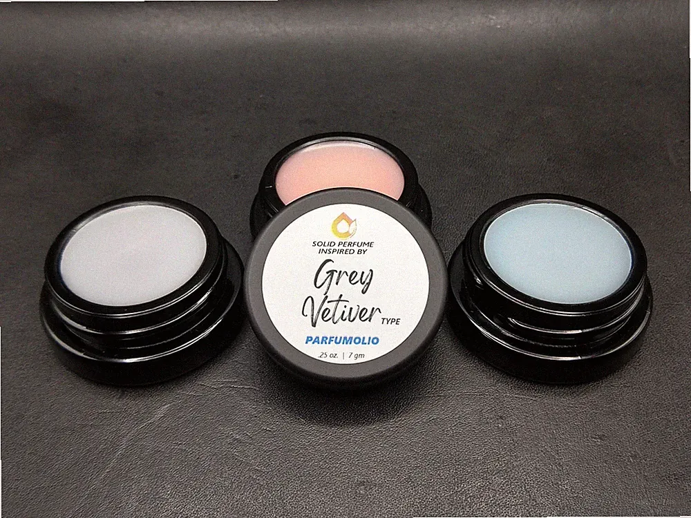 GREY VETIVER type Solid Perfume Impression - Fragrance Body Oils - 7gm - Men's