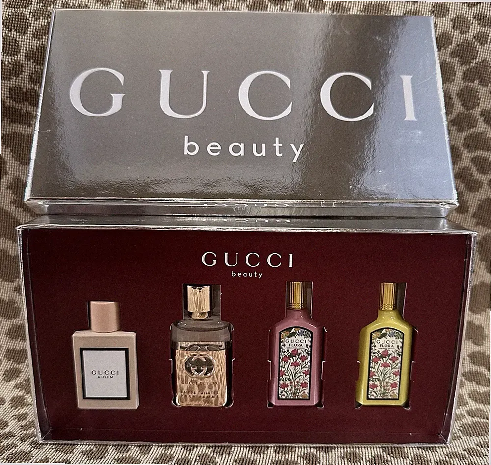 GUCCI 4Pc Mini Perfume Set~Fragrance Gift Set~EDP~5ml Each~New In Box!
