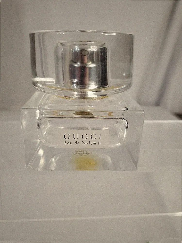 GUCCI Eau de Parfum II Glass Square Perfume Bottle Only -READ