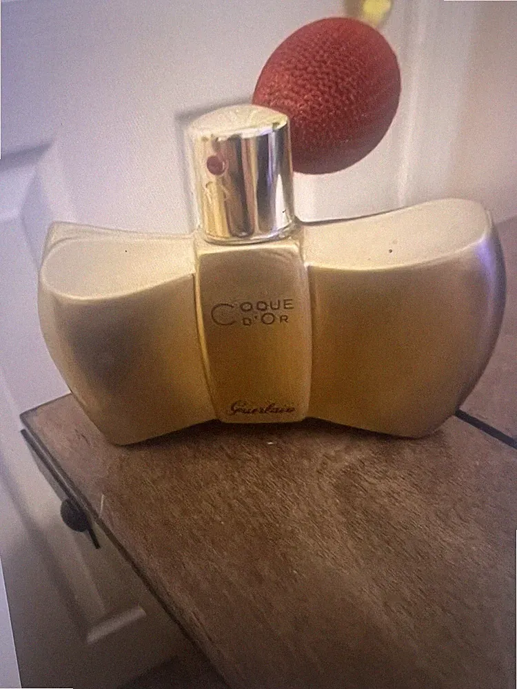 Guerlain Coque D'or Perfume Bottle Shimmer Powder Body & Hair! BNWB Discontinued