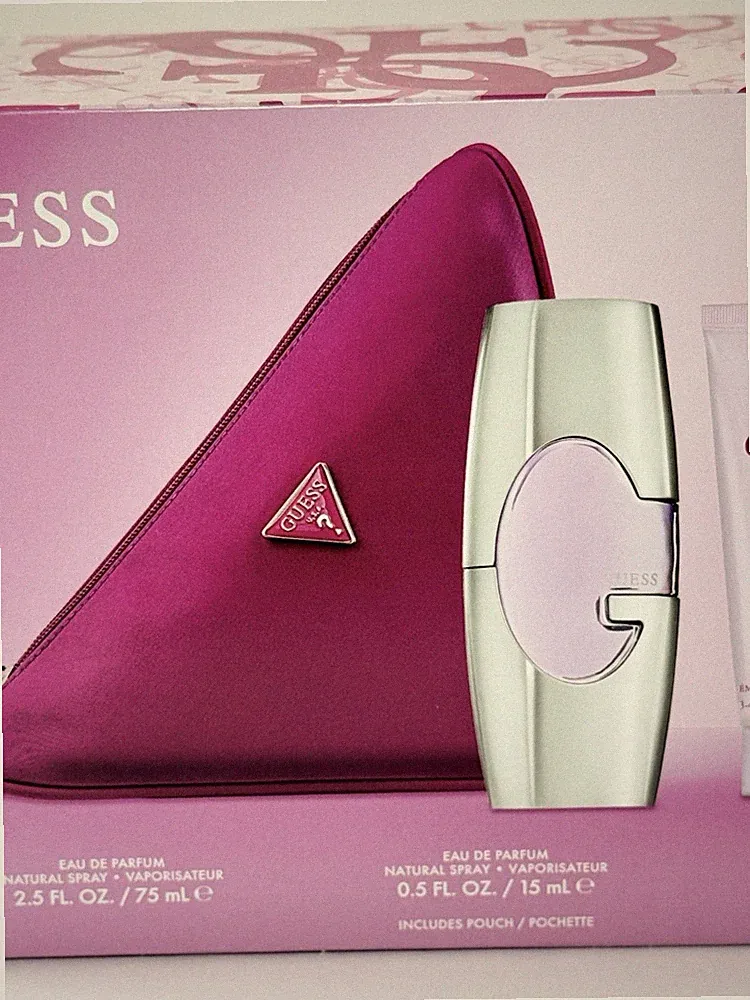 Guess Perfume Fragrance GiftSet New w/ Pouch Eau deParfum Body Lotion