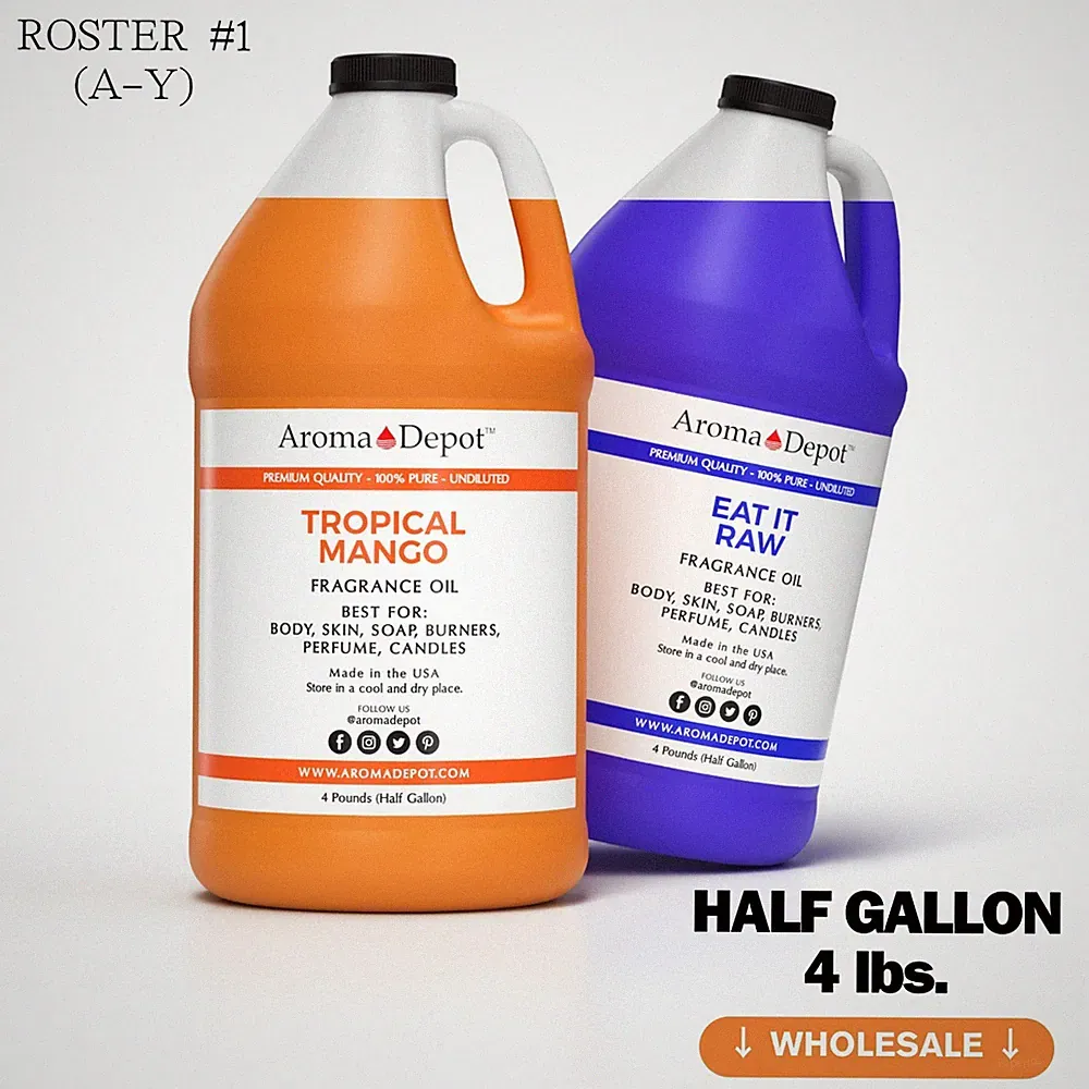 Half Gallon Fragrance Oils 4 lbs. Soaps Burner Diffuser Candle Making Wholesale