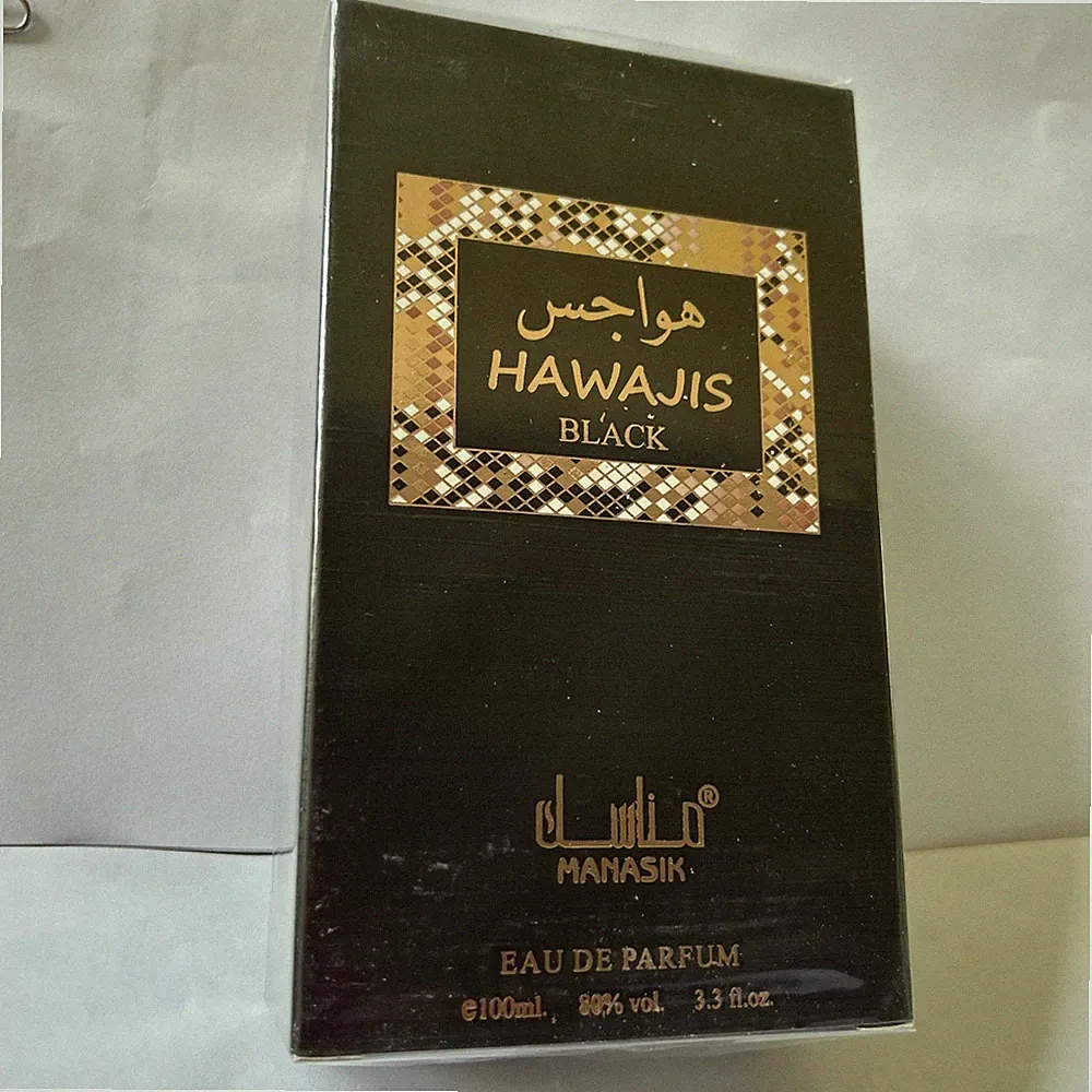 Hawajis Black EDP 100ml Eau de Parfum for Men Long Lasting Woody Amber Scent Spr