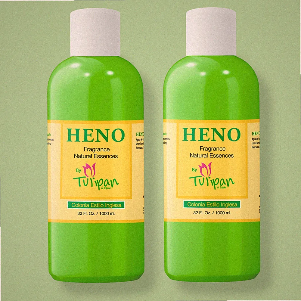 Heno Cologne by Tulipan de España 32 fl oz - Fresh & Natural Fragrance (2-Pack)