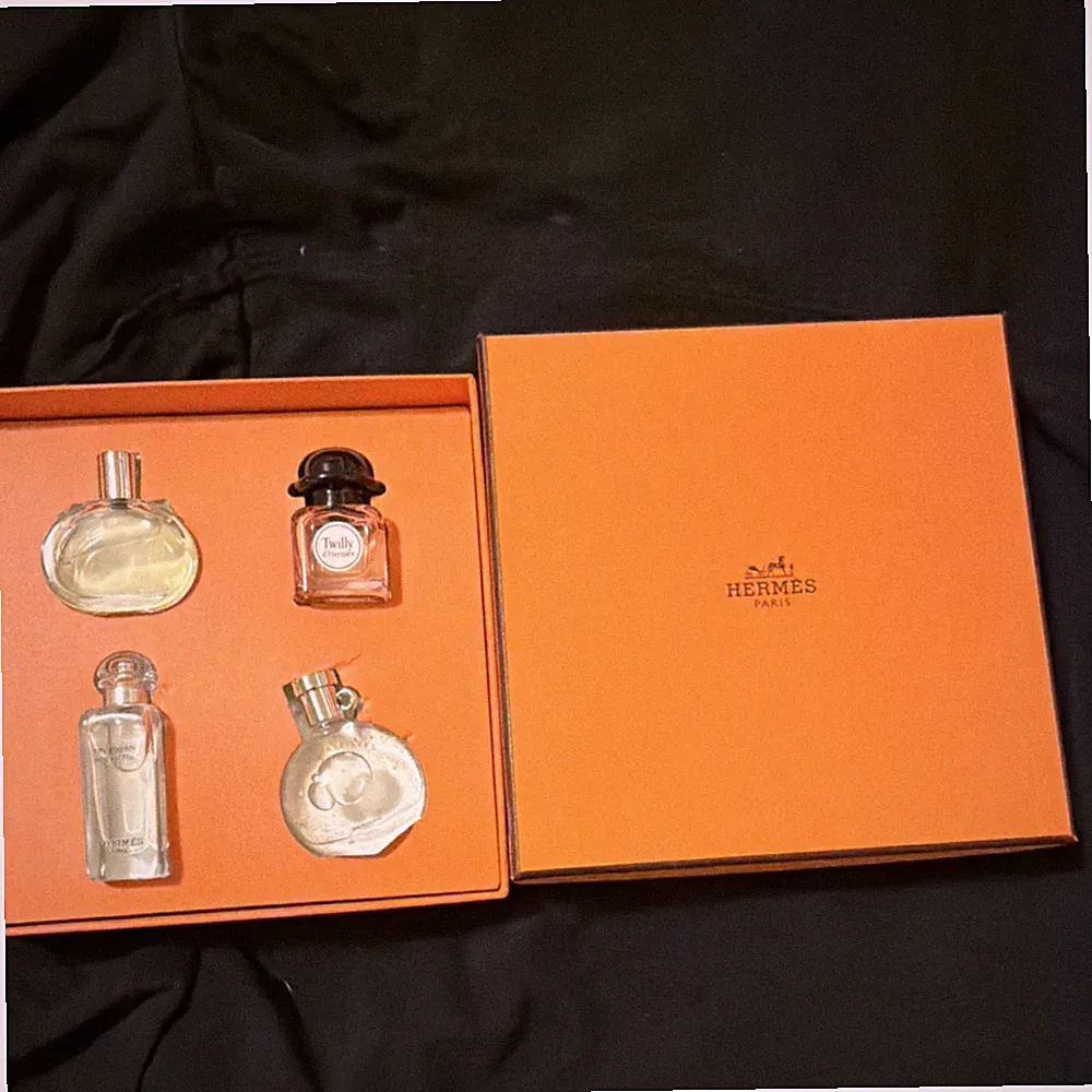 Hermès Perfume Miniature Set Twilly, Jardin Sur Le Nil, Merveilles Orange Gift...