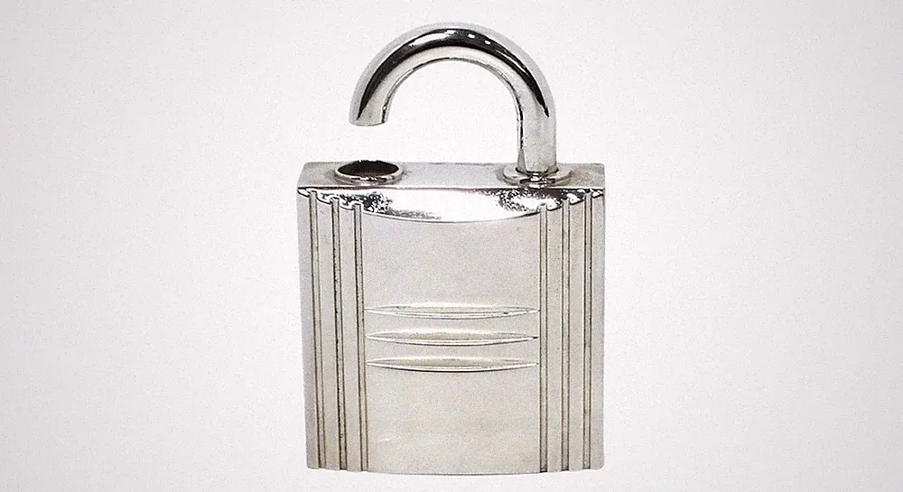 HERMES Kelly Calèche Jewel Padlock Refillable Perfume Bottle Charm