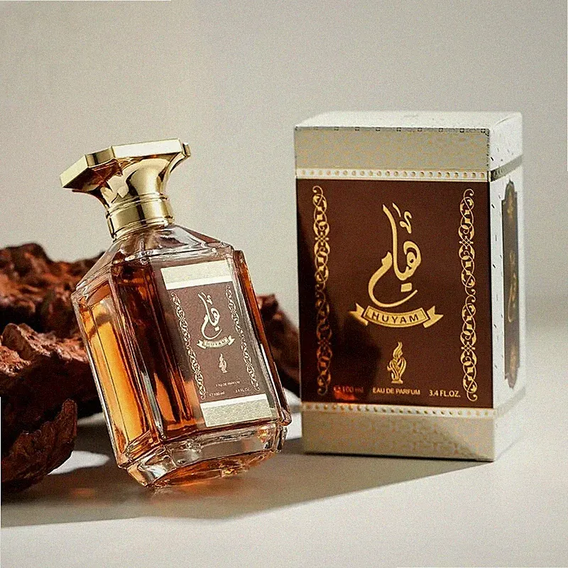 Huyam Men'S Eau De Cologne 3.4 Fl Oz - Talc-Free Liquid Perfume Woody Oriental