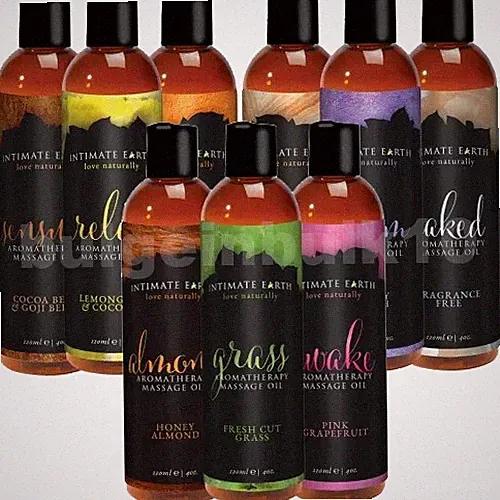 Intimate Earth Aromatherapy Massage Oil 4 oz