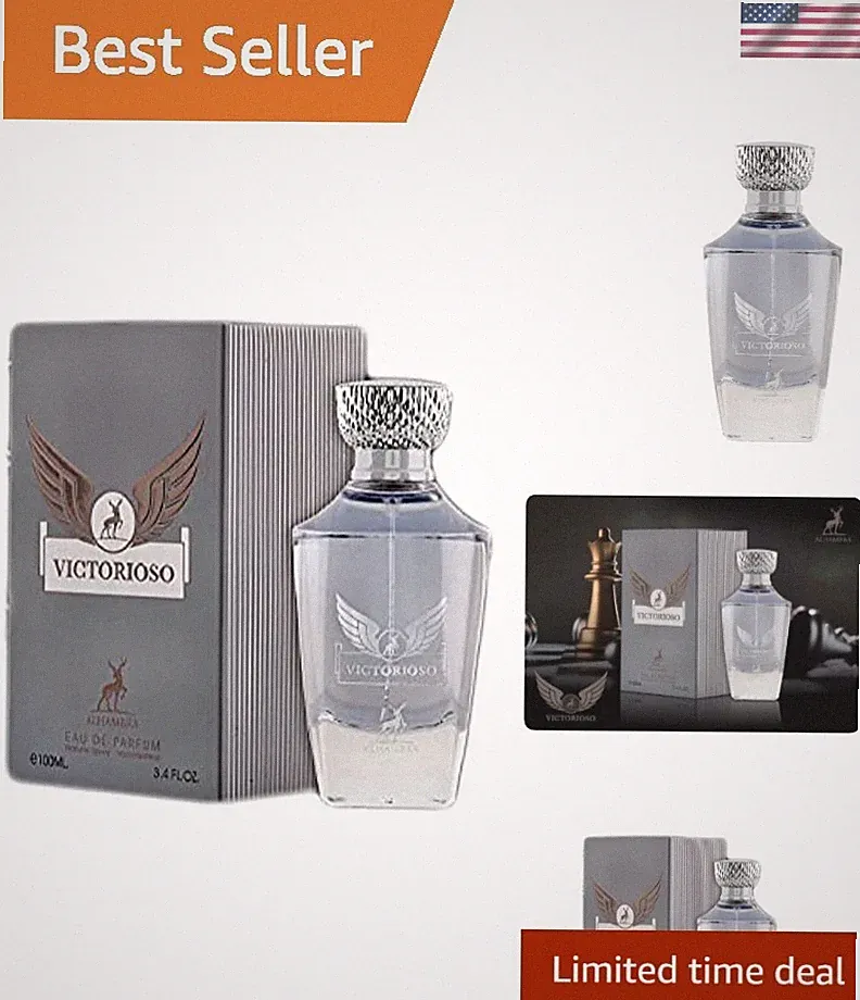 Invigorating Men's Eau De Parfum - Victorioso 3.4 Oz with 24-Hour Scent