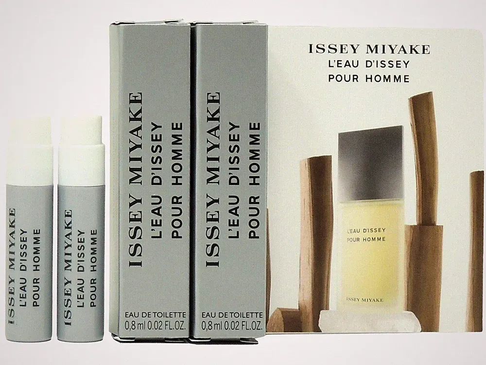 ISSEY MIYAKE L'EAU D'ISSEY POUR HOMME .8ml .02fl oz x 2 COLOGNE SPRAY SAMPLES