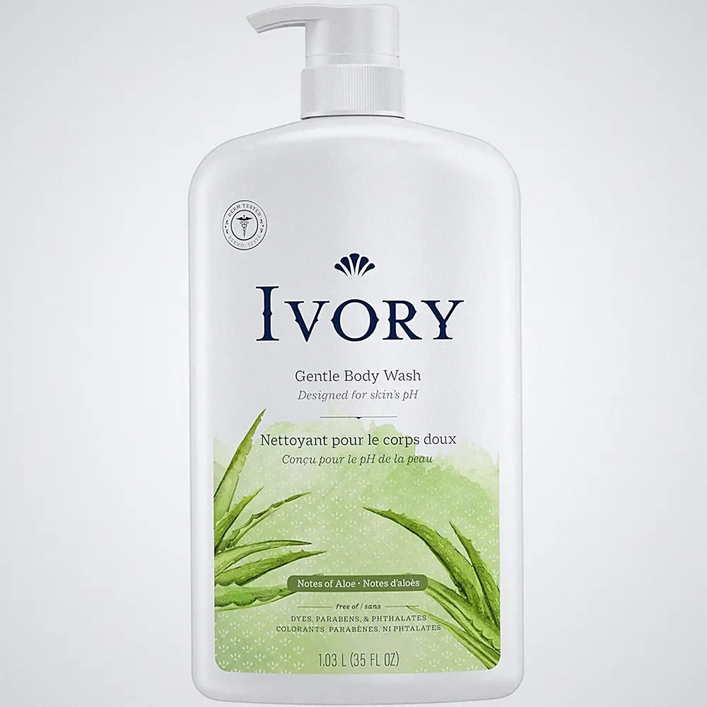 Ivory Gentle Body Wash, Designed for the Whole Family, Free of Dyes Heavy 35 oz