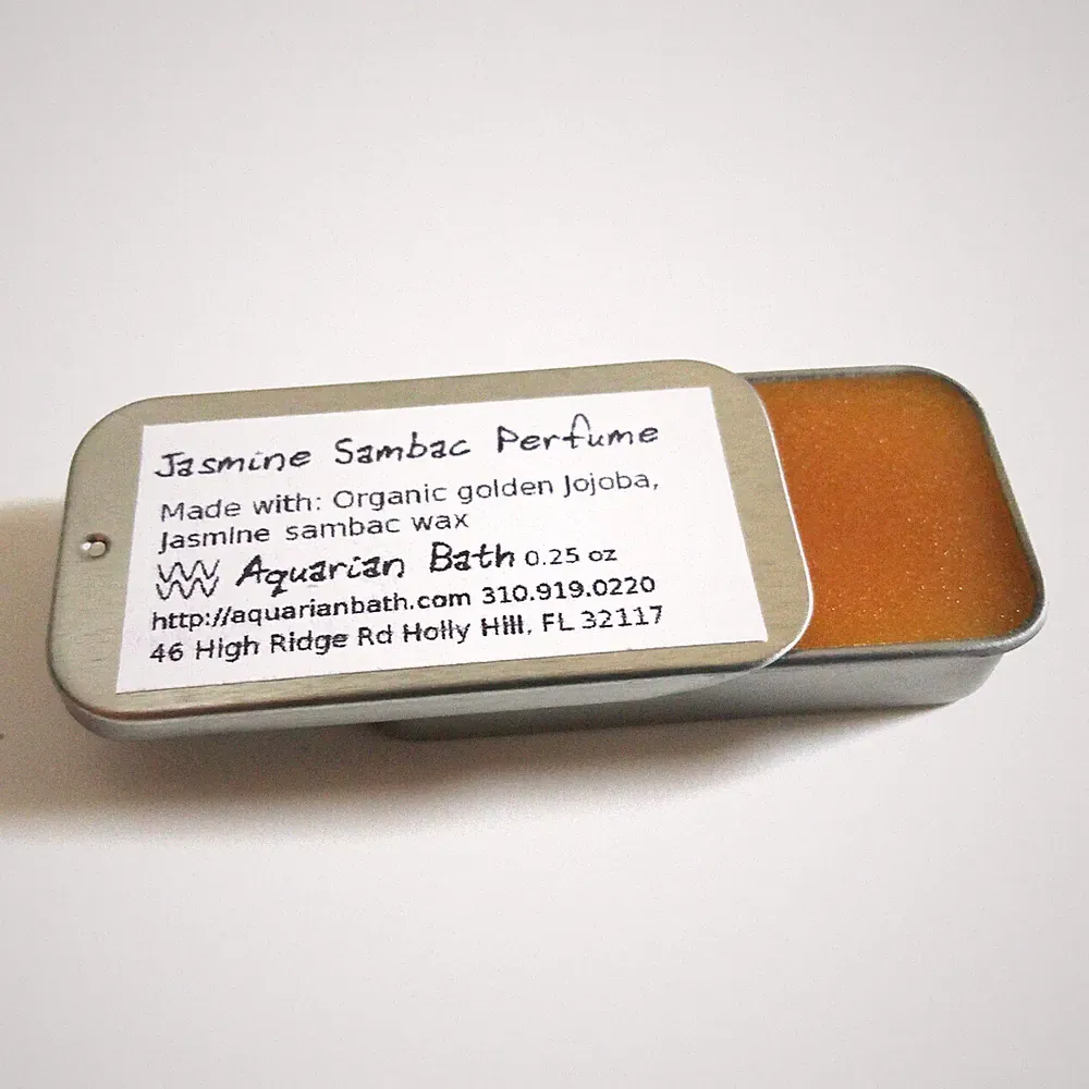 Jasmine Sambac Solid Perfume, 0.25 oz